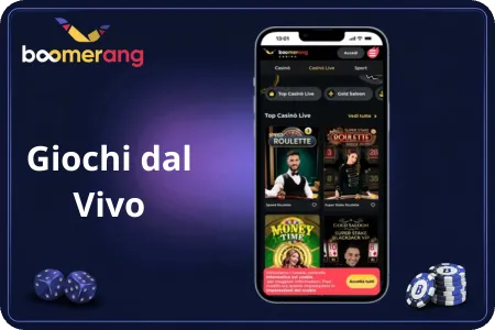 Boomerang Giochi dal vivo