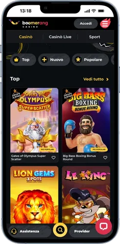 Boomerang Casino Procedura di registrazione